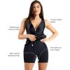 imagePopilush Shapewear Dress Ruched Bodycon  Deep V Neck Maxi Formal Dresses Built in Shapewear Sleeveless Long DressBlack