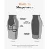 imagePopilush Shapewear Faux Leather Skirts with Built in Shapewear Tummy Control High Waist Midi Skirt with Shaper for WomenBlack