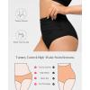 imagePopilush Shapewear Swimwear Bottoms  Waisted Bikini Bottom Tummy Control Ruched Swim Bottom Brief Swim ShortBlack