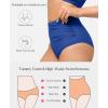 imagePopilush Shapewear Swimwear Bottoms  Waisted Bikini Bottom Tummy Control Ruched Swim Bottom Brief Swim ShortBlue