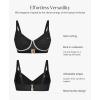 imagePopilush Bikini Tops for Women  Underwire Swimsuits Push Up Shapewear Ruched Bikinis Swimsuit Tops 2025 Bathing SuitBlack