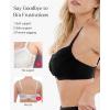 imagePopilush Bikini Tops for Women  Underwire Swimsuits Push Up Shapewear Ruched Bikinis Swimsuit Tops 2025 Bathing SuitBlack