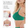 imagePopilush Bikini Tops for Women  Underwire Swimsuits Push Up Shapewear Ruched Bikinis Swimsuit Tops 2025 Bathing SuitGreen
