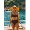imagePopilush Bikini Tops for Women  Underwire Swimsuits Push Up Shapewear Ruched Bikinis Swimsuit Tops 2025 Bathing SuitMulticoloured
