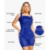 imagePopilush Cocktail Dresses for Women Built in Shapewear Bra 8 in 1 Square Neck Mini Slit Bodycon Summer DressBlue