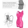 imagePopilush Cocktail Dresses for Women Built in Shapewear Bra 8 in 1 Square Neck Mini Slit Bodycon Summer DressPink