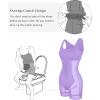 imagePopilush Cocktail Dresses for Women Built in Shapewear Bra 8 in 1 Square Neck Mini Slit Bodycon Summer DressPurple