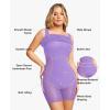 imagePopilush Cocktail Dresses for Women Built in Shapewear Bra 8 in 1 Square Neck Mini Slit Bodycon Summer DressPurple