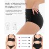 imagePopilush High Waisted Bikini Sets for Women Tummy Control Shapewear Swimsuit Ruched Push Up Two Piece Bathing SuitBlack