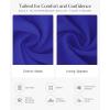 imagePopilush Long Sleeve Midi Dress Bodycon Party Dress Shapewear Tummy Control Cocktail Dresses Builtin BraBlue Midi Dress