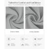 imagePopilush Long Sleeve Midi Dress Bodycon Party Dress Shapewear Tummy Control Cocktail Dresses Builtin BraGrey Midi Dress