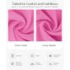 imagePopilush Long Sleeve Midi Dress Bodycon Party Dress Shapewear Tummy Control Cocktail Dresses Builtin BraPink Midi Dress
