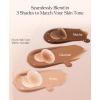 imagePopilush Nipple Covers for Women Sticky Bra Silicone Adhesive  Breathable Invisible Reusable for Wedding Backless DressesCaramel