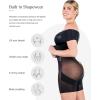 imagePopilush Off Shoulder Midi Dresses for Women Shapewear Tummy Control Wrap V Neck Formal Cocktail Wedding Guest DressBlack