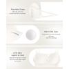 imagePopilush Spaghetti Strap Dresses for Women  Bodycon Slip Midi Dress with Built in Bra Square Neck Slip Date Night OutfitWhite