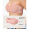 imagePopilush Strapless Bandeau Bras for Women Support Bralettes Minimizer Bra Unlined Underwire Everyday Bras Tube TopPumpkin