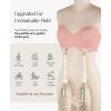 imagePopilush Strapless Bandeau Bras for Women Support Bralettes Minimizer Bra Unlined Underwire Everyday Bras Tube TopPumpkin