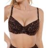 imagePopilush Bikini Tops for Women  Underwire Swimsuits Push Up Shapewear Ruched Bikinis Swimsuit Tops 2025 Bathing SuitMulticoloured