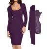 Purple Midi Dress
