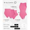 imagePopilush Body Suits for Womens  Sleeveless Crew Neck Tank Top  Tummy Control Shapewear Bodysuit  Going Out TopsHot Pink