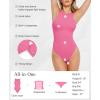 imagePopilush Body Suits for Womens  Sleeveless Crew Neck Tank Top  Tummy Control Shapewear Bodysuit  Going Out TopsHot Pink