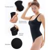 imagePopilush Bodysuit for Women Sleeveless Summer Tank Top ThongBlack