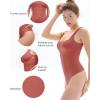 imagePopilush Bodysuit for Women Sleeveless Summer Tank Top ThongRed