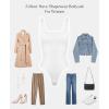 imagePopilush Bodysuit for Women Sleeveless Summer Tank Top ThongWhite