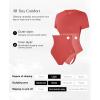 imagePopilush Bodysuits for Women Short Sleeve Round Neck Casual Basic T Shirt Thong Bodysuit TopsHot Red