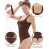 imagePopilush Double Lined Square Neck Body suits Backless Bodysuit Tank Tops Comfortable Bodysuits TopsBrowntank Top Bodysuit