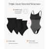 imagePopilush Shapewear Bodysuit Tank Tops Shapewear Tummy Control Thong Bodysuit Double Lined Comfy Soft Body SuitsBlackcamisole Bodysuit