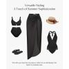 imagePopilush Swimsuit Coverup for Women  Mesh Swim Beach Bathing Suit Cover Ups Sarong Wraps Skirt Vacation ClothesBlack