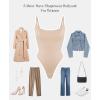 imagePopilush Tank Top Bodysuits for Women Double Lined Tops Sleeveless Thong Body Suits CloudSenseNude