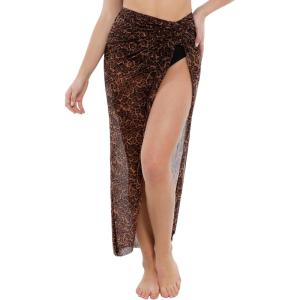 imagePopilush Swimsuit Coverup for Women  Mesh Swim Beach Bathing Suit Cover Ups Sarong Wraps Skirt Vacation ClothesLeopard Print