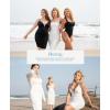 imagePopilush Corset Midi Dress Deep VNeck Adjustable Strape Summer Ruched Dresses Tummy Control Built in ShapewearPink