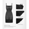 imagePopilush Leopard Print Dress with Built in Shapewear Spaghetti Strap Mini Dresses Mesh Ruched Bodycon Summer SplashBlack