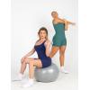 imagePopilush Shapewear Jumpsuits for Women Builtin Bra Square Neck Rompers Shorts Bodycon Bodysuits Summer OutfitsGreen
