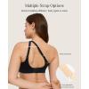 imagePopilush Wireless Seamless Bra for Women Soft Foam Cups Bralette No Wire Support Comfort Everyday BrasBlack