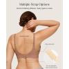 imagePopilush Wireless Seamless Bra for Women Soft Foam Cups Bralette No Wire Support Comfort Everyday BrasCoffee