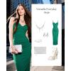 imagePopilush Womens Summer Maxi Dress  Shapewear Long Formal Cocktail Party Dresses Ruched Bodycon DressGreen