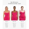 imagePopilush Womens Summer Maxi Dress  Shapewear Long Formal Cocktail Party Dresses Ruched Bodycon DressRed