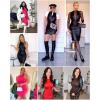 imagePopilush Faux Leather Dress for Women  Midi V Neck Dresses Shapewear Body con Dress Women  Date Night OutfitBrown