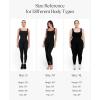 imagePopilush Jumpsuits for Women BuiltIn Bra Square Neck Ribbed Bodycon Workout Seamless Leggings Rompers BodysuitsBlack