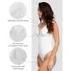 imagePopilush Shapewear Bodysuits for Women  Tummy Control Body Suits for Womens Deep V Corset Tops Thong Concert OutfitsArctic White