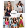 imagePopilush Shapewear Bodysuits for Women  Tummy Control Body Suits for Womens Deep V Corset Tops Thong Concert OutfitsLight Brown