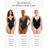 imagePopilush Shapewear Bodysuits for Women  Tummy Control Body Suits for Womens Deep V Corset Tops Thong Concert OutfitsLight Brown