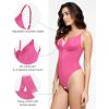 imagePopilush Shapewear Bodysuits for Women  Tummy Control Body Suits for Womens Deep V Corset Tops Thong Concert OutfitsPink