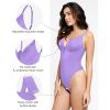 imagePopilush Shapewear Bodysuits for Women  Tummy Control Body Suits for Womens Deep V Corset Tops Thong Concert OutfitsPurple