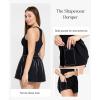 imagePopilush Shapewear Jumpsuit Workout Romper Tennis Dress Look Athletic Rompers For Women Waist Cutout DesignBlack