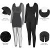 imagePopilush Shapewear Jumpsuit for Women Built In Shapewear Long Sleeve Tummy Control Bodysuit Body Shaper RomperBlack